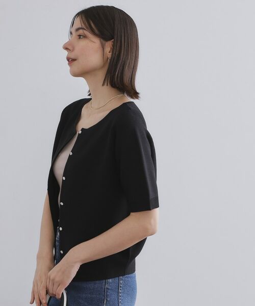 OPAQUE.CLIP / オペーク ドット クリップ カーディガン・ボレロ | ガーダーニットカーディガン【UVケア/洗濯機洗い可】 | 詳細1