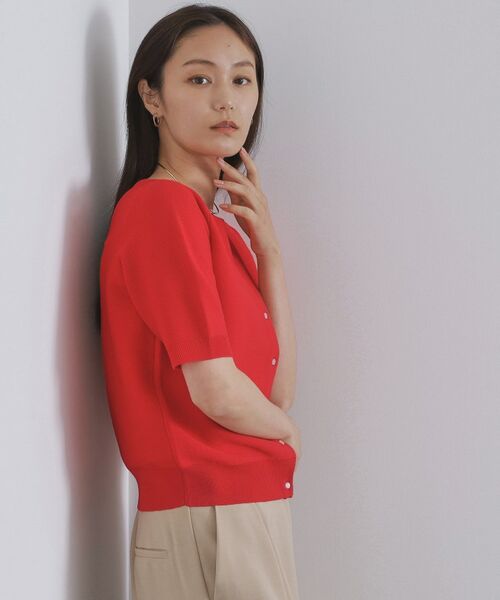 OPAQUE.CLIP / オペーク ドット クリップ カーディガン・ボレロ | ガーダーニットカーディガン【UVケア/洗濯機洗い可】 | 詳細9