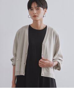 OPAQUE.CLIP / オペーク ドット クリップ カーディガン・ボレロ | リラクシーVネックニットカーディガン【UVケア/接触冷感/洗濯機洗い可/抗ピル】
