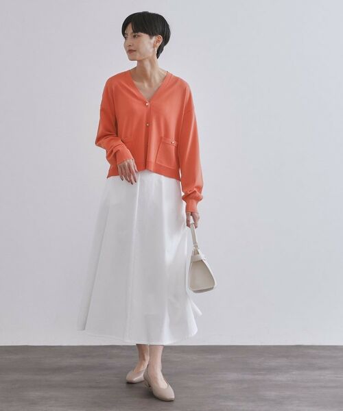 OPAQUE.CLIP / オペーク ドット クリップ カーディガン・ボレロ | リラクシーVネックニットカーディガン【UVケア/接触冷感/洗濯機洗い可/抗ピル】 | 詳細10