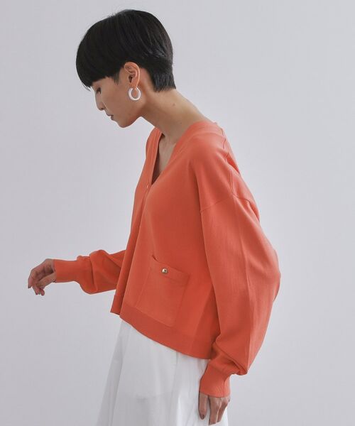 OPAQUE.CLIP / オペーク ドット クリップ カーディガン・ボレロ | リラクシーVネックニットカーディガン【UVケア/接触冷感/洗濯機洗い可/抗ピル】 | 詳細14