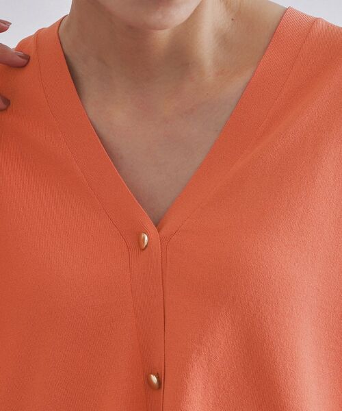 OPAQUE.CLIP / オペーク ドット クリップ カーディガン・ボレロ | リラクシーVネックニットカーディガン【UVケア/接触冷感/洗濯機洗い可/抗ピル】 | 詳細16