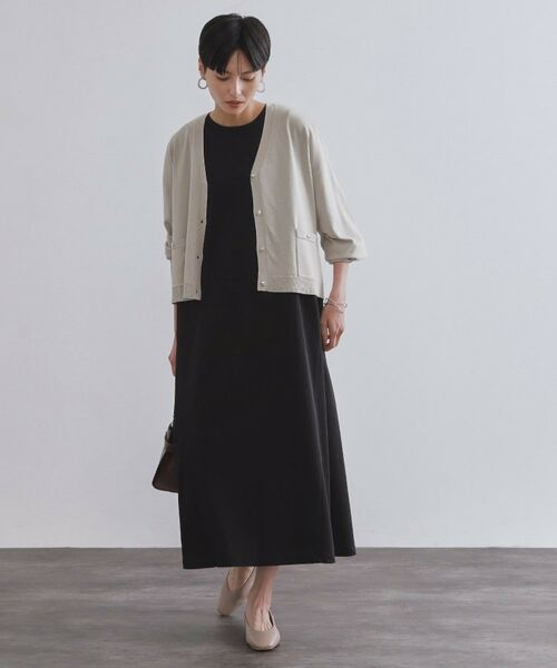 OPAQUE.CLIP / オペーク ドット クリップ カーディガン・ボレロ | リラクシーVネックニットカーディガン【UVケア/接触冷感/洗濯機洗い可/抗ピル】 | 詳細2