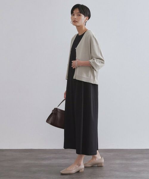 OPAQUE.CLIP / オペーク ドット クリップ カーディガン・ボレロ | リラクシーVネックニットカーディガン【UVケア/接触冷感/洗濯機洗い可/抗ピル】 | 詳細3