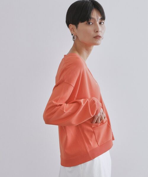 OPAQUE.CLIP / オペーク ドット クリップ カーディガン・ボレロ | リラクシーVネックニットカーディガン【UVケア/接触冷感/洗濯機洗い可/抗ピル】 | 詳細9