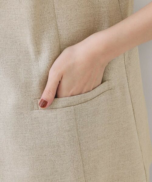 OPAQUE.CLIP / オペーク ドット クリップ ベスト | リネンライクVネックジレ【洗濯機洗い可】 | 詳細14