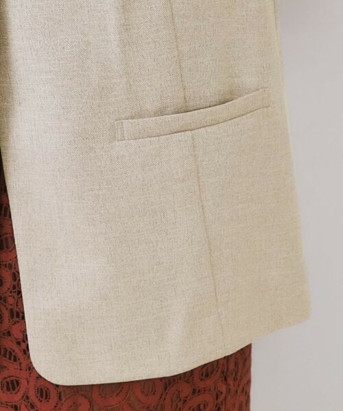 OPAQUE.CLIP / オペーク ドット クリップ ベスト | リネンライクVネックジレ【洗濯機洗い可】 | 詳細15