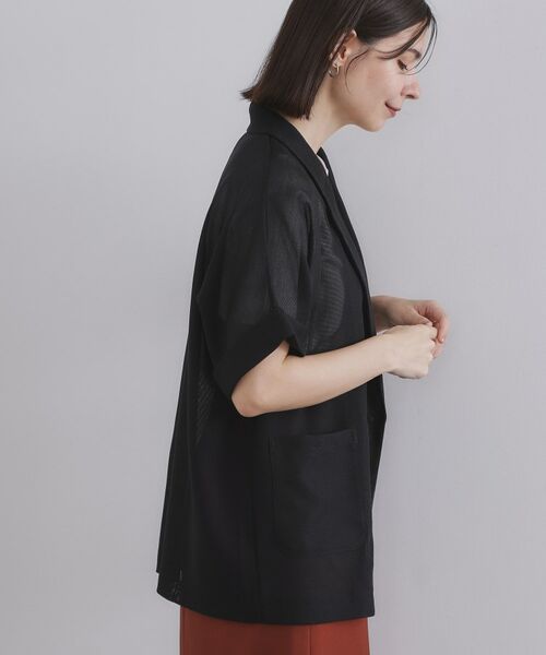 OPAQUE.CLIP / オペーク ドット クリップ テーラードジャケット | メッシュテーラードジャケット【洗濯機洗い可】 | 詳細1