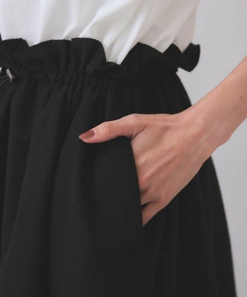 OPAQUE.CLIP / オペーク ドット クリップ ロング・マキシ丈ワンピース | 配色サッカードッキングワンピース【洗濯機洗い可】 | 詳細17