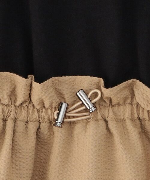 OPAQUE.CLIP / オペーク ドット クリップ ロング・マキシ丈ワンピース | 配色サッカードッキングワンピース【洗濯機洗い可】 | 詳細21