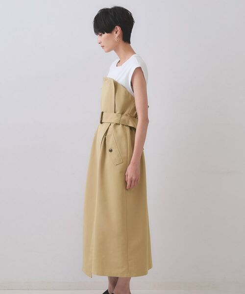 OPAQUE.CLIP / オペーク ドット クリップ ロング・マキシ丈ワンピース | トレンチ風ベアドッキングワンピース【洗濯機洗い可】 | 詳細10