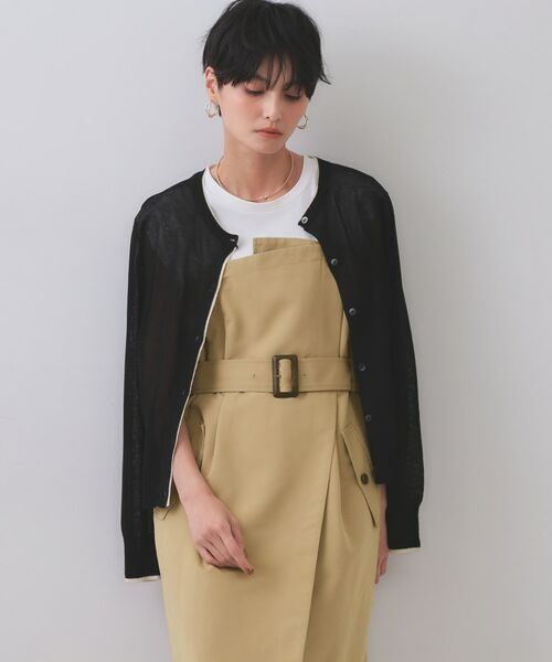 OPAQUE.CLIP / オペーク ドット クリップ ロング・マキシ丈ワンピース | トレンチ風ベアドッキングワンピース【洗濯機洗い可】 | 詳細5