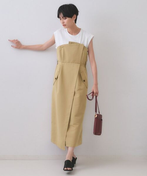 OPAQUE.CLIP / オペーク ドット クリップ ロング・マキシ丈ワンピース | トレンチ風ベアドッキングワンピース【洗濯機洗い可】 | 詳細6