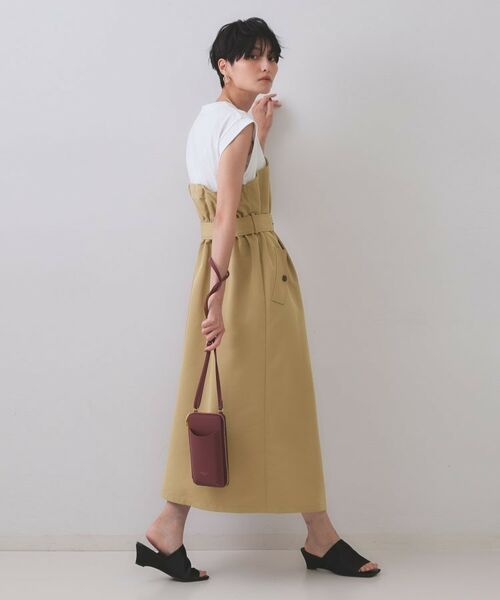 OPAQUE.CLIP / オペーク ドット クリップ ロング・マキシ丈ワンピース | トレンチ風ベアドッキングワンピース【洗濯機洗い可】 | 詳細7