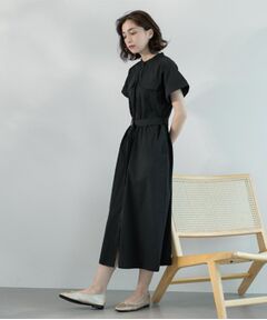 OPAQUE.CLIP / オペーク ドット クリップ ロング・マキシ丈ワンピース | ダブルポケットシャツワンピース【洗濯機洗い可】