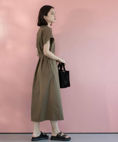 OPAQUE.CLIP / オペーク ドット クリップ ロング・マキシ丈ワンピース | ダブルポケットシャツワンピース【洗濯機洗い可】 | 詳細11