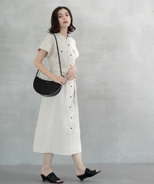 OPAQUE.CLIP / オペーク ドット クリップ ロング・マキシ丈ワンピース | ダブルポケットシャツワンピース【洗濯機洗い可】 | 詳細15