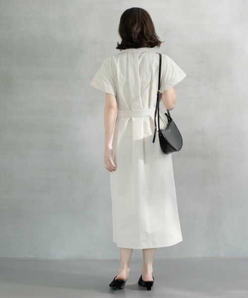 OPAQUE.CLIP / オペーク ドット クリップ ロング・マキシ丈ワンピース | ダブルポケットシャツワンピース【洗濯機洗い可】 | 詳細17