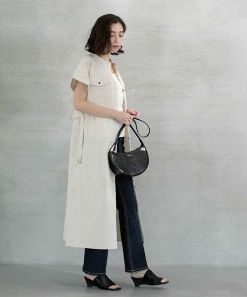 OPAQUE.CLIP / オペーク ドット クリップ ロング・マキシ丈ワンピース | ダブルポケットシャツワンピース【洗濯機洗い可】 | 詳細20