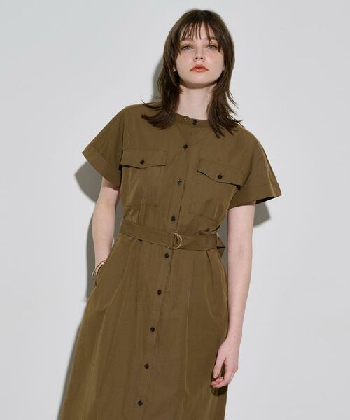 OPAQUE.CLIP / オペーク ドット クリップ ロング・マキシ丈ワンピース | ダブルポケットシャツワンピース【洗濯機洗い可】 | 詳細23