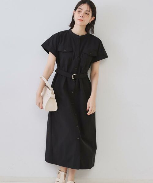 OPAQUE.CLIP / オペーク ドット クリップ ロング・マキシ丈ワンピース | ダブルポケットシャツワンピース【洗濯機洗い可】 | 詳細25