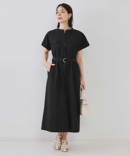 OPAQUE.CLIP / オペーク ドット クリップ ロング・マキシ丈ワンピース | ダブルポケットシャツワンピース【洗濯機洗い可】 | 詳細26