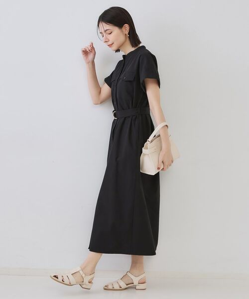 OPAQUE.CLIP / オペーク ドット クリップ ロング・マキシ丈ワンピース | ダブルポケットシャツワンピース【洗濯機洗い可】 | 詳細27