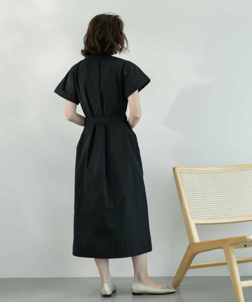 OPAQUE.CLIP / オペーク ドット クリップ ロング・マキシ丈ワンピース | ダブルポケットシャツワンピース【洗濯機洗い可】 | 詳細6