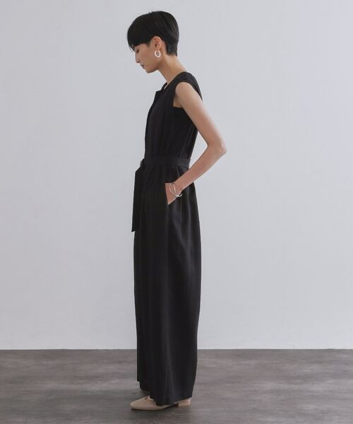 OPAQUE.CLIP / オペーク ドット クリップ サロペット・オールインワン | 《Can Cam掲載》麻混ベルト付きオールインワン【洗濯機洗い可】 | 詳細10