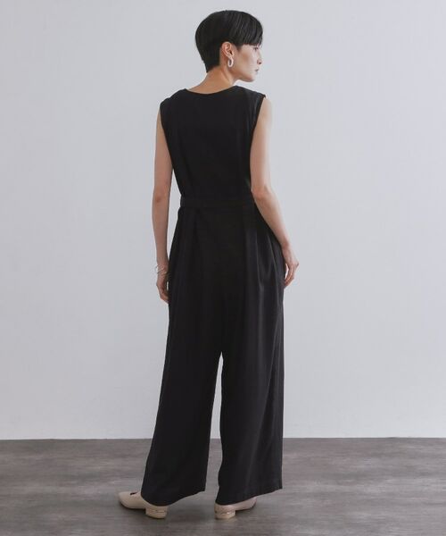 OPAQUE.CLIP / オペーク ドット クリップ サロペット・オールインワン | 《Can Cam掲載》麻混ベルト付きオールインワン【洗濯機洗い可】 | 詳細11