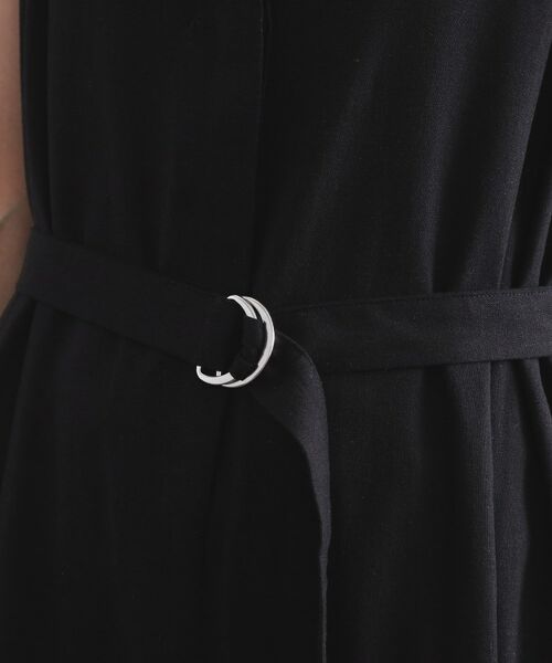 OPAQUE.CLIP / オペーク ドット クリップ サロペット・オールインワン | 《Can Cam掲載》麻混ベルト付きオールインワン【洗濯機洗い可】 | 詳細14