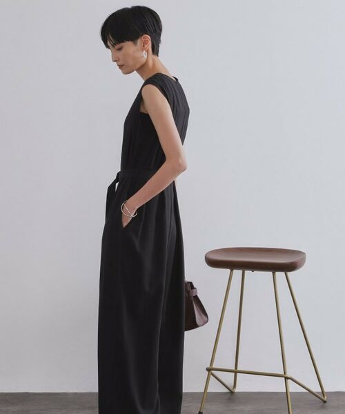 OPAQUE.CLIP / オペーク ドット クリップ サロペット・オールインワン | 《Can Cam掲載》麻混ベルト付きオールインワン【洗濯機洗い可】 | 詳細5