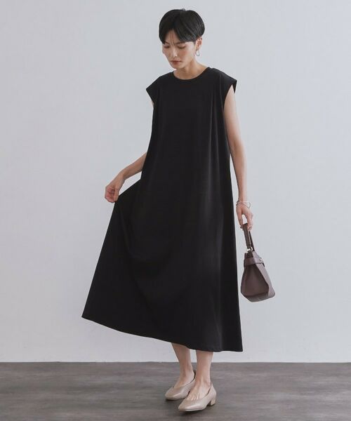 OPAQUE.CLIP / オペーク ドット クリップ ロング・マキシ丈ワンピース | カットソーフレアワンピース【接触冷感/洗濯機洗い可】 | 詳細2