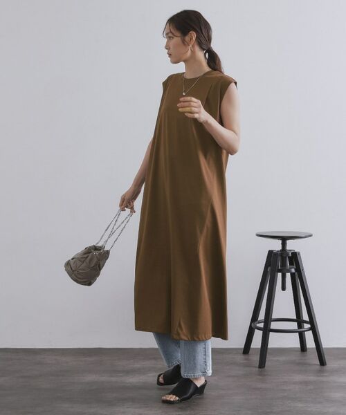 OPAQUE.CLIP / オペーク ドット クリップ ロング・マキシ丈ワンピース | カットソーフレアワンピース【接触冷感/洗濯機洗い可】 | 詳細6