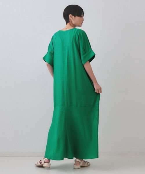 OPAQUE.CLIP / オペーク ドット クリップ ロング・マキシ丈ワンピース | レーヨン麻キーネックワンピース【洗える】 | 詳細11