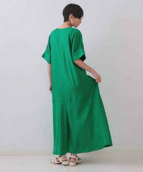 OPAQUE.CLIP / オペーク ドット クリップ ロング・マキシ丈ワンピース | レーヨン麻キーネックワンピース【洗える】 | 詳細15