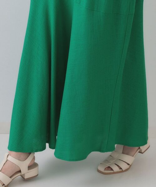 OPAQUE.CLIP / オペーク ドット クリップ ロング・マキシ丈ワンピース | レーヨン麻キーネックワンピース【洗える】 | 詳細19