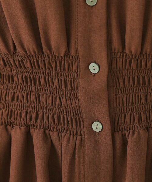 OPAQUE.CLIP / オペーク ドット クリップ ロング・マキシ丈ワンピース | リネンライクスキッパーフィット＆フレアワンピース【洗濯機洗い可】 | 詳細16