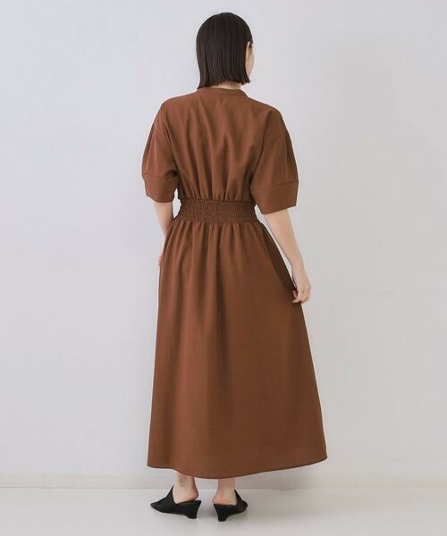 OPAQUE.CLIP / オペーク ドット クリップ ロング・マキシ丈ワンピース | リネンライクスキッパーフィット＆フレアワンピース【洗濯機洗い可】 | 詳細19