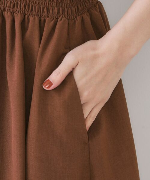 OPAQUE.CLIP / オペーク ドット クリップ ロング・マキシ丈ワンピース | リネンライクスキッパーフィット＆フレアワンピース【洗濯機洗い可】 | 詳細23