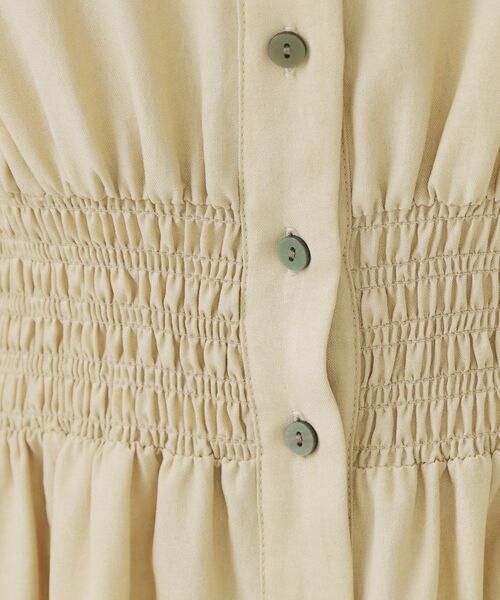 OPAQUE.CLIP / オペーク ドット クリップ ロング・マキシ丈ワンピース | リネンライクスキッパーフィット＆フレアワンピース【洗濯機洗い可】 | 詳細4