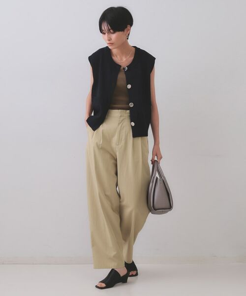 OPAQUE.CLIP / オペーク ドット クリップ パンツ | カーブタックパンツ【洗濯機洗い可】 | 詳細6