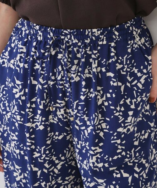 OPAQUE.CLIP / オペーク ドット クリップ パンツ | 幾何柄プリントイージーワイドパンツ/セットアップ対応【洗える】 | 詳細12