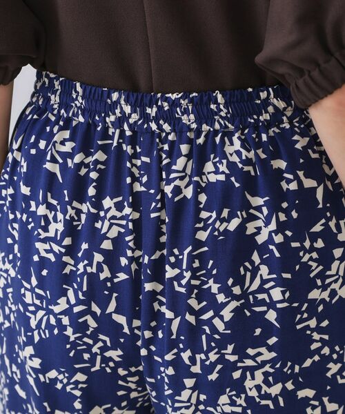 OPAQUE.CLIP / オペーク ドット クリップ パンツ | 幾何柄プリントイージーワイドパンツ/セットアップ対応【洗える】 | 詳細13