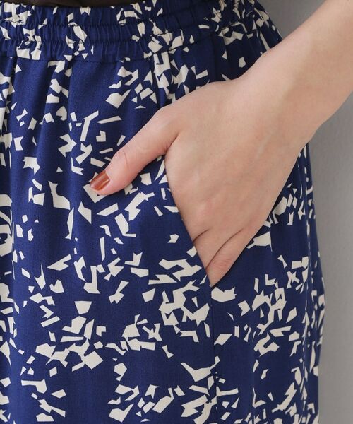 OPAQUE.CLIP / オペーク ドット クリップ パンツ | 幾何柄プリントイージーワイドパンツ/セットアップ対応【洗える】 | 詳細14