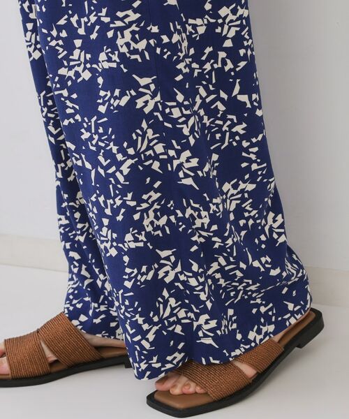 OPAQUE.CLIP / オペーク ドット クリップ パンツ | 幾何柄プリントイージーワイドパンツ/セットアップ対応【洗える】 | 詳細15