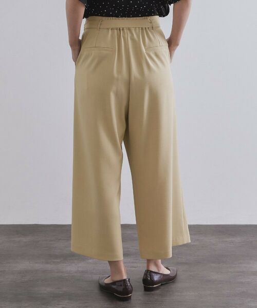 OPAQUE.CLIP / オペーク ドット クリップ ショート・ハーフ・半端丈パンツ | サッシュリボン付きラップデザインパンツ【洗濯機洗い可】 | 詳細15