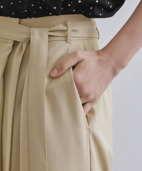 OPAQUE.CLIP / オペーク ドット クリップ ショート・ハーフ・半端丈パンツ | サッシュリボン付きラップデザインパンツ【洗濯機洗い可】 | 詳細18