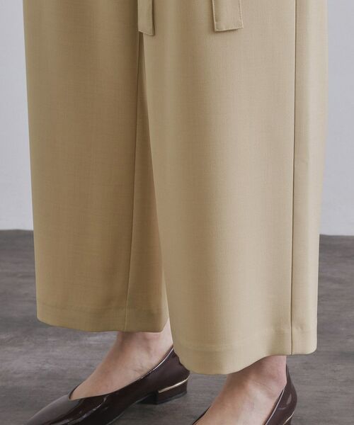 OPAQUE.CLIP / オペーク ドット クリップ ショート・ハーフ・半端丈パンツ | サッシュリボン付きラップデザインパンツ【洗濯機洗い可】 | 詳細19