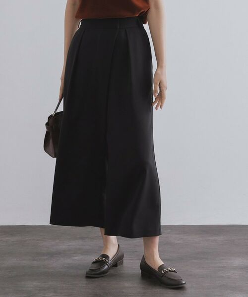 OPAQUE.CLIP / オペーク ドット クリップ ショート・ハーフ・半端丈パンツ | サッシュリボン付きラップデザインパンツ【洗濯機洗い可】 | 詳細2